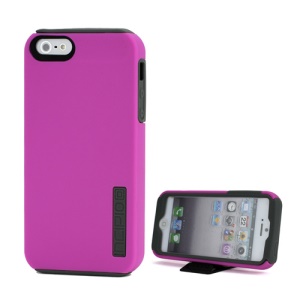 Dualpro Hard Shell Case Cover with Silicone Core iPhone 5 - Rose