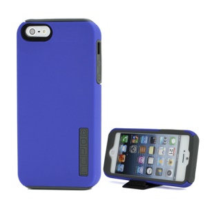 Dualpro Hard Shell Case Cover with Silicone Core iPhone 5 - Blue