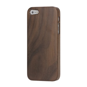 Genuine Natural Real Wood Wooden Hard Case Cover for iPhone 5 - Walnut Wood