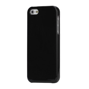 High Glossy Snap-on Hard Plastic Cover Case for iPhone 5 - Black