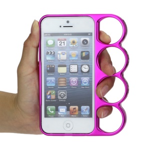 Lord of the Rings Knuckles Glossy Plating Case Cover for iPhone 5 - Rose