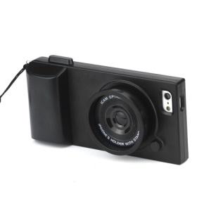 Retro Camera Style Hard Plastic Case Cover for iPhone 5 - Black