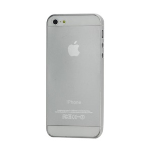 Super Thin 0.3mm Outer Matte Inner Glossy Hard Case for iPhone 5 - Clear