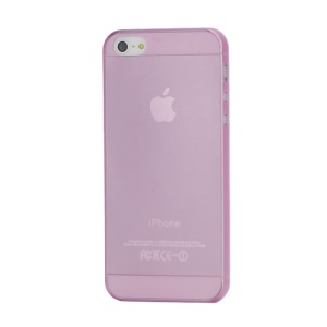 Super Thin 0.3mm Outer Matte Inner Glossy Hard Case for iPhone 5 - Pink