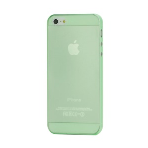 Super Thin 0.3mm Outer Matte Inner Glossy Hard Case for iPhone 5 - Green
