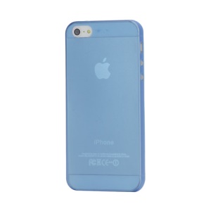 Super Thin 0.3mm Outer Matte Inner Glossy Hard Case for iPhone 5 - Blue