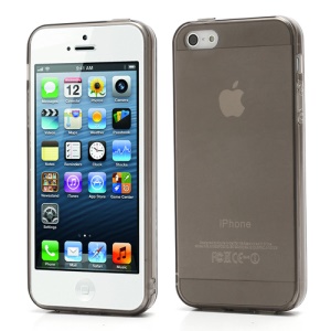 New Arrival Transparent Clear TPU Gel Skin Case for iPhone 5 - Grey