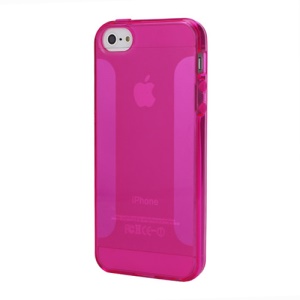 NEW Simple Soft TPU Jelly Case for iPhone 5 - Rose