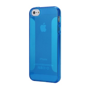 NEW Simple Soft TPU Jelly Case for iPhone 5 - Blue