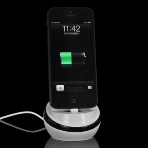 USB Sync Cradle Desktop Dock Charger for iPhone 5 - Black
