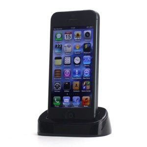 Desktop Dock Docking Station Stand Charger for iPhone 5 - Black