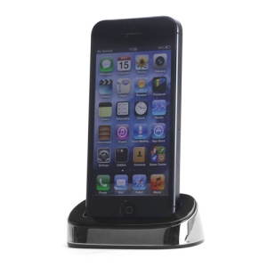 Desktop Dock Docking Station Stand Charger for iPhone 5 - Silver