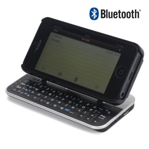 Slide Out Wireless Bluetooth Keyboard Case Cover for iPhone 5