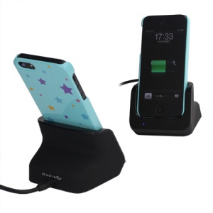 Sync Desktop Charger Station Cradle Dock Docking for iPhone 5 - Black