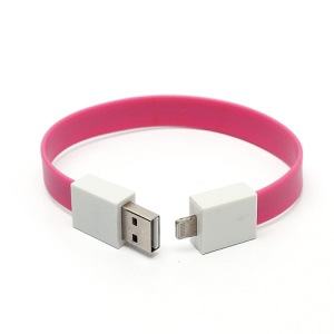 Bracelet Style Lightning to USB Cable for iPhone 5 / iPod touch 5 / iPod nano 7th / iPad 4 / iPad mini - Rose