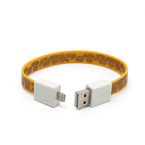 Bracelet Style Lightning to USB Cable for iPhone 5 / iPod touch 5 / iPod nano 7th / iPad 4 / iPad mini - Yellow / Gold