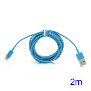 2M 8 Pin Lightning to USB Sync Charger Cable for iPhone 5 iPad Mini iPad 4 - Blue