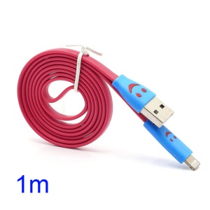 Smile Luminescence 8 Pin Lightning USB Data Sync Cable Charging Cord for iPhone 5 iPad 4 - Red