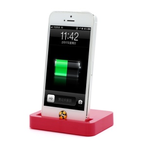 Charging Dock Cradle Charger Docking Station for iPhone 5 - Red