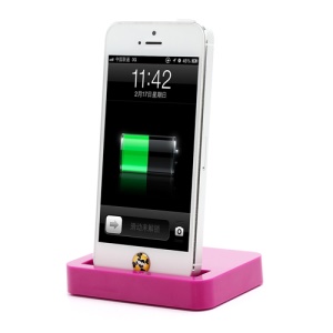 Charging Dock Cradle Charger Docking Station for iPhone 5 - Rose