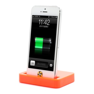 Charging Dock Cradle Charger Docking Station for iPhone 5 - Orange