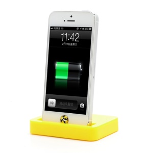 Charging Dock Cradle Charger Docking Station for iPhone 5 - Yellow