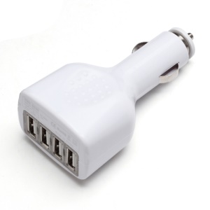 4-Port USB Car Charger Adapter for iPhone iPad iPod Samsung HTC Sony Nokia LG etc