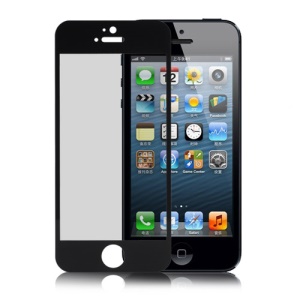 Tempered Glass Protective LCD Screen Guard Film  for iPhone 5 - Black