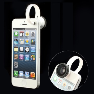 180 Degree Fish Eye Detachable Clip Lens for iPhone 5 4 4S