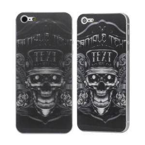 3D Effect Evil Skull Back Protective Decal Sticker Skin Cover for iPhone 5