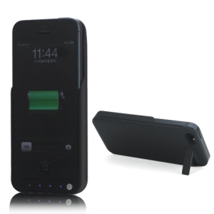 2200mAh External Backup Battery Case Power Pack Bank Extended for iPhone 5 - Black