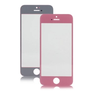 Front Screen Glass Lens Replacement Part for iPhone 5 - Pink