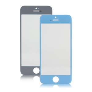Front Screen Outer Glass Lens Replacement Part for iPhone 5 - Baby Blue