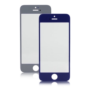 Front Screen Glass Lens Replacement Part for iPhone 5 - Dark Blue