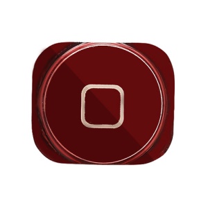 iPhone 5 Electroplating Home Button Key Spare Parts - Red