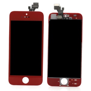 iPhone 5 Red LCD Assembly w/ Touch Screen + Digitizer Frame + Front Camera Holder + Earpiece Mesh + Sensor IC Holder
