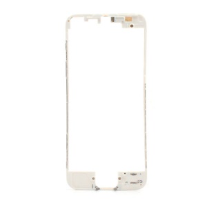 Colored LCD Supporting Frame with 3M Adhesive Sticker for iPhone 5 - White