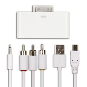 Multifunctional 5 in 1 AV USB SD Card Reader Camera Connection Kit for iPad 2 2nd