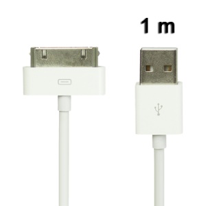 High Quality USB 2.0 Data Sync Cable for iPad / iPad 2 / iPhone / iPod, Length:1M