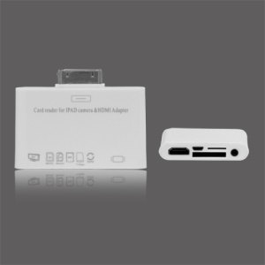 iPad 1 & 2 Camera Connection Kit Adapter+ Micro USB Port SD Card Reader AV HDMI Output