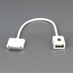 Camera Connection Kit Dock Connector to USB Host OTG Adapter Cable for iPad 2 The New iPad