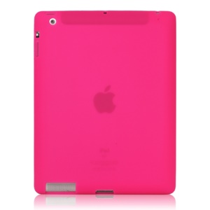 Soft Silicone Cover Case for New iPad 2nd 3rd 4th Generation - Rose