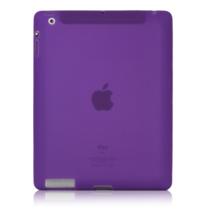 Soft Silicone Cover Case for New iPad 2nd 3rd 4th Generation - Purple