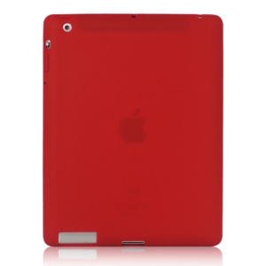 Soft Silicone Cover Case for New iPad 2nd 3rd 4th Generation - Red