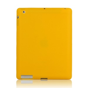 Soft Silicone Cover Case for New iPad 2nd 3rd 4th Generation - Yellow