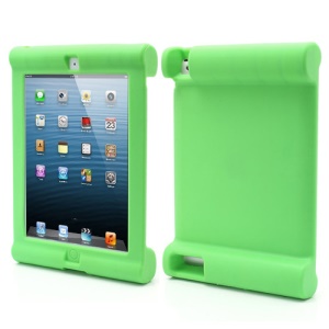 Impact & Shock Resistant Easy Hold Soft Silicone Case for New iPad 2nd 3rd 4th Gen - Green