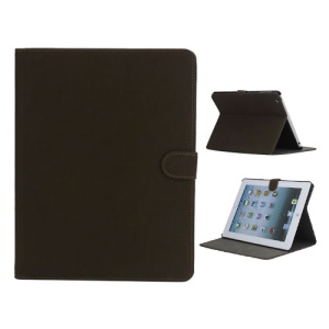Vintage Smooth Matte Leather Stand Case Cover for The New iPad 3 iPad 2 4 - Coffee