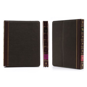 Vintage Bible Book Excellent PU Leather Case with 360 Stand for The New iPad 3 iPad 2 4 - Brown