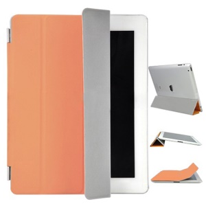 iPad 3rd Generation The New iPad Leather Smart Cover - Orange