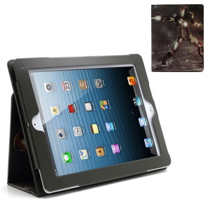 Iron Man Fans Collection Leather Case Cover w/ Stand for iPad 4 3 2 - Brown